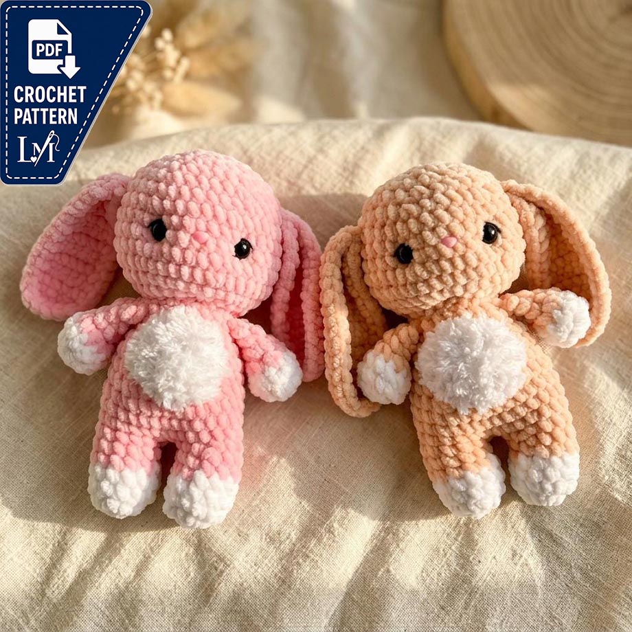 Baby Bunny Crochet Pattern Ideas for Soft Amigurumi Toys 2